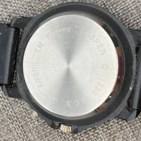 1995 Retired Watch Casper Friendly Ghost As Is Black Harvey Universal Studios - Picture 6 of 10